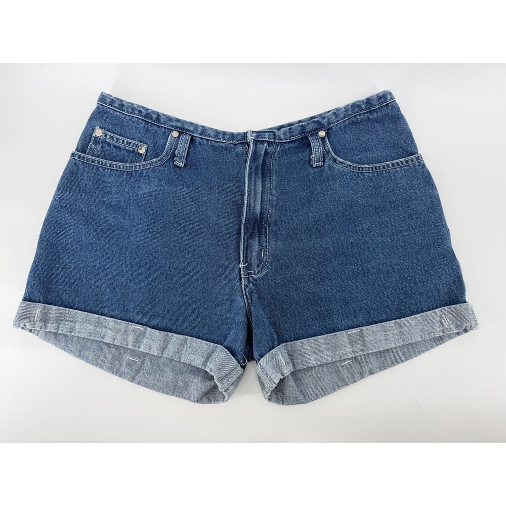 Nick & Sarah‎ Vintage High Waisted Denim Shorts Cuffed Medium Wash Size 11/12